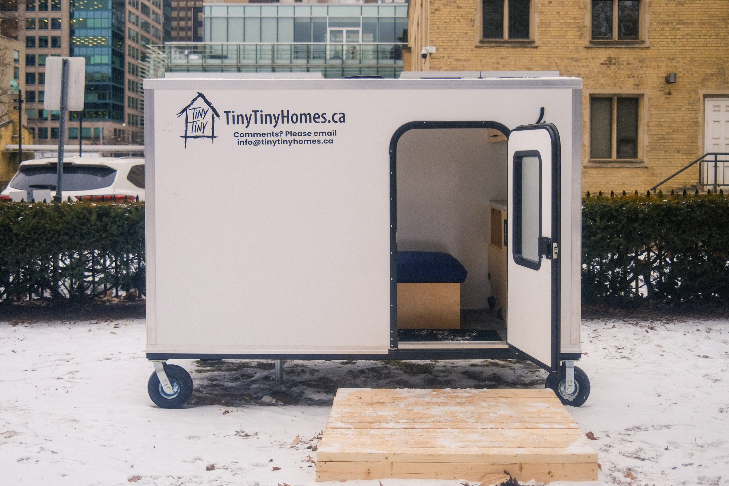 A Tiny Tiny Homes emergency shelter